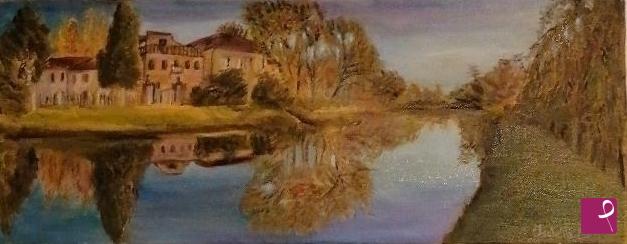 quadri in vendita online - Scorcio Riviera del Brenta 