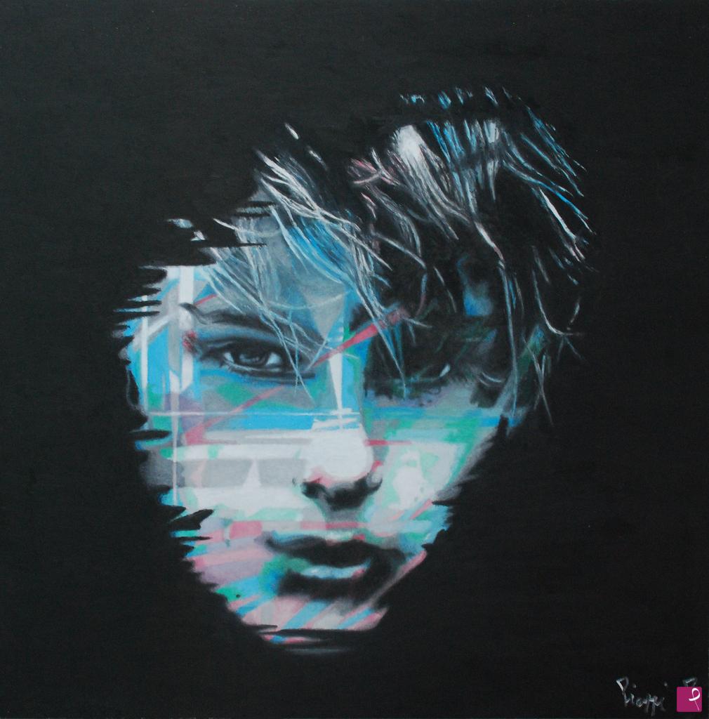 quadri in vendita online - SCRATCHED FACE (VOLTO GRAFFIATO)