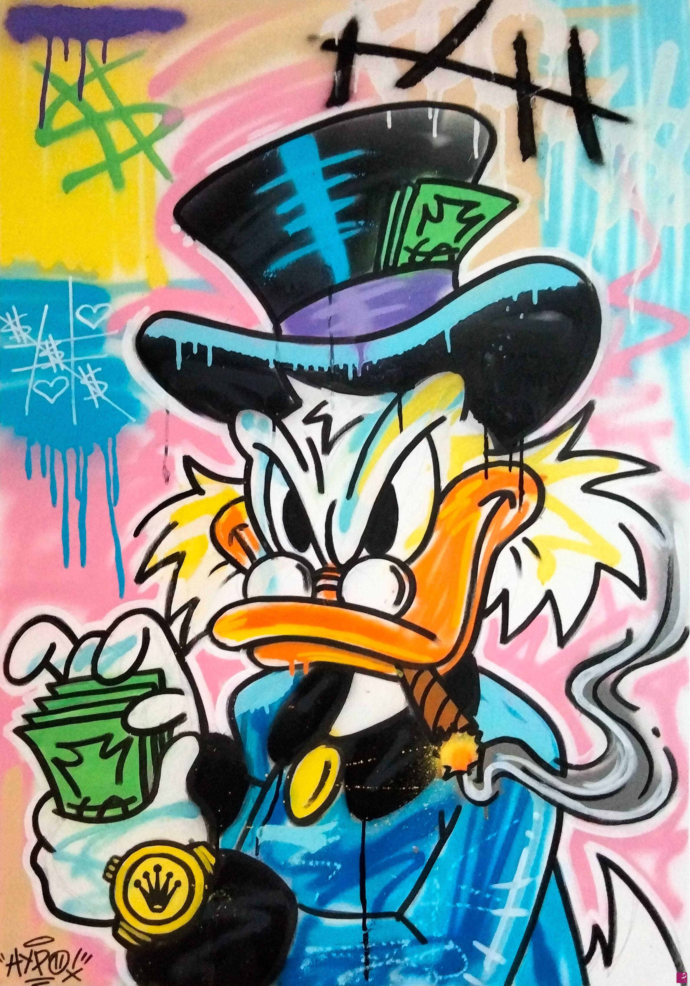 quadri in vendita online - Scrooge MCDuck - Business man 