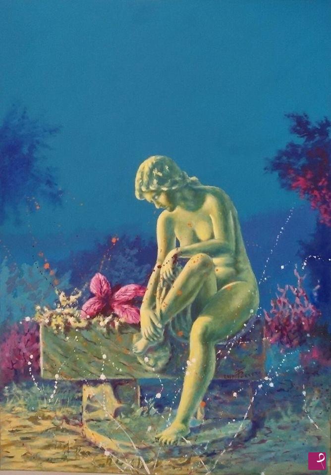 quadri in vendita online - Scultura sommersa dal mare