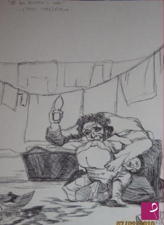 quadri in vendita online - "se ha rotto il vaso" (F.Goya)-falso d'autore