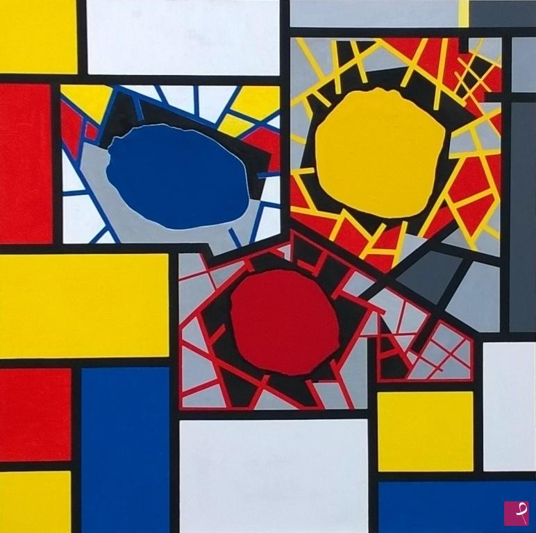 quadri in vendita online - Se mi vedesse Mondrian 2