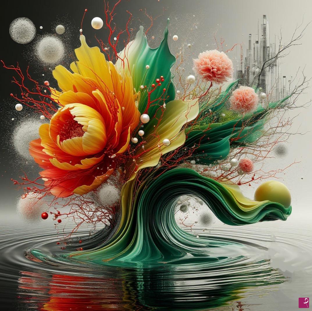 quadri in vendita online - Sea flowers 