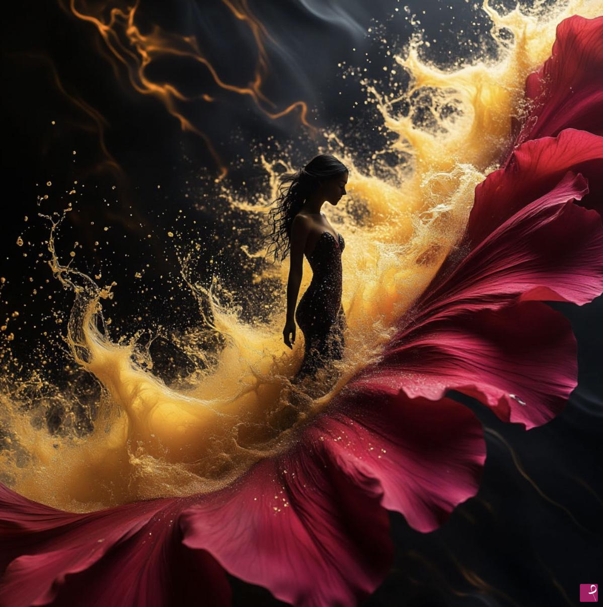 quadri in vendita online - Sea from roses 