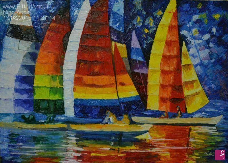 quadri in vendita online - Sea regatta