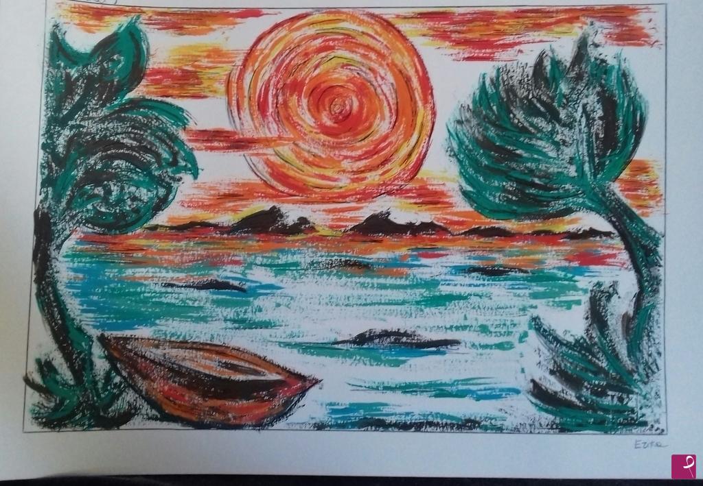 quadri in vendita online - Sea sunset