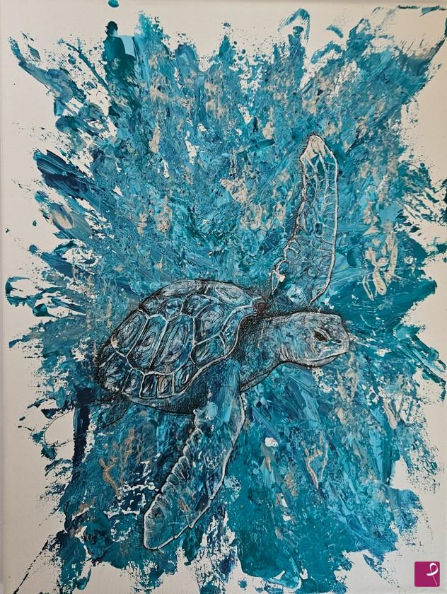 quadri in vendita online - Sea Turtle