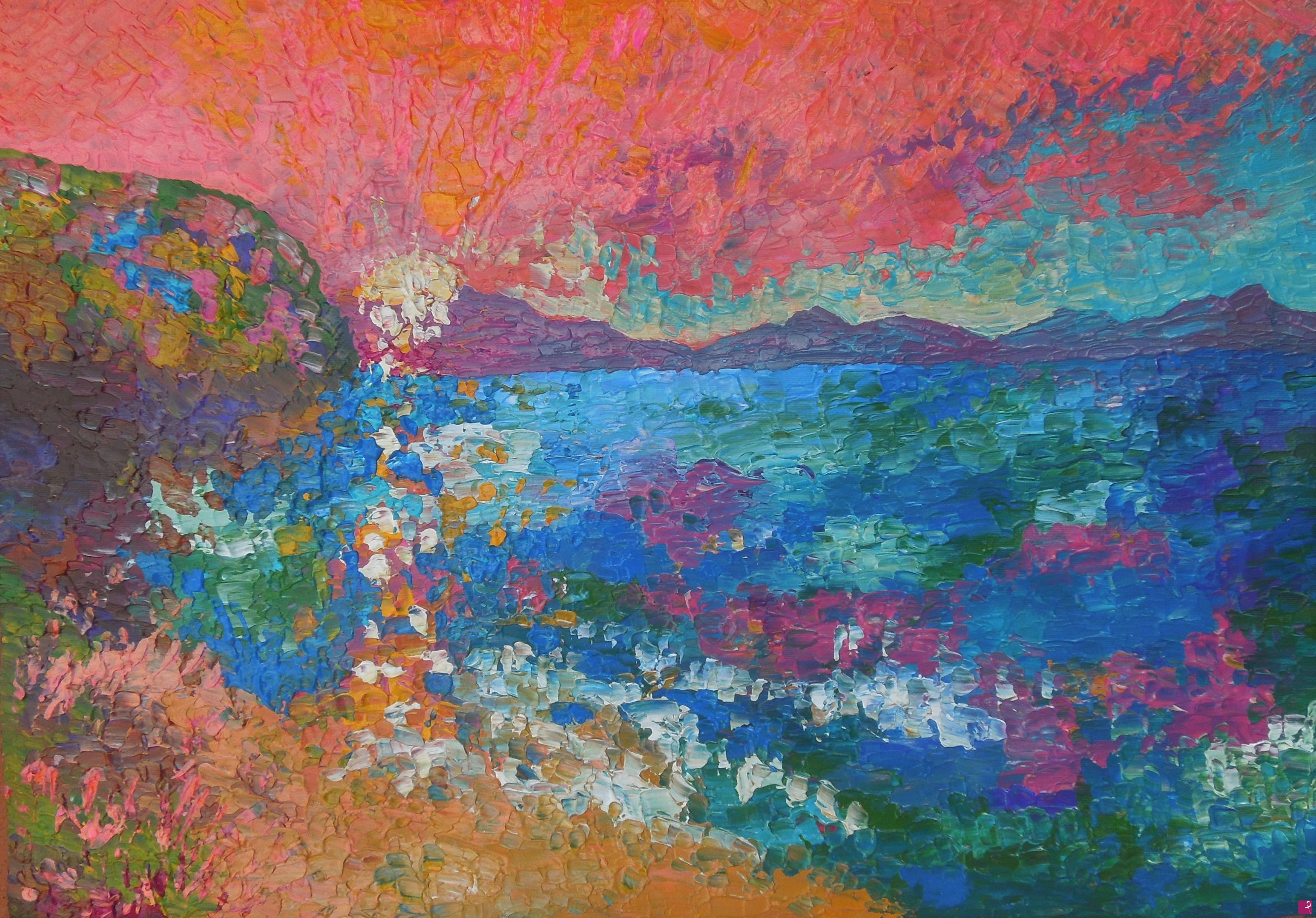 quadri in vendita online - Seascape sunset - 599