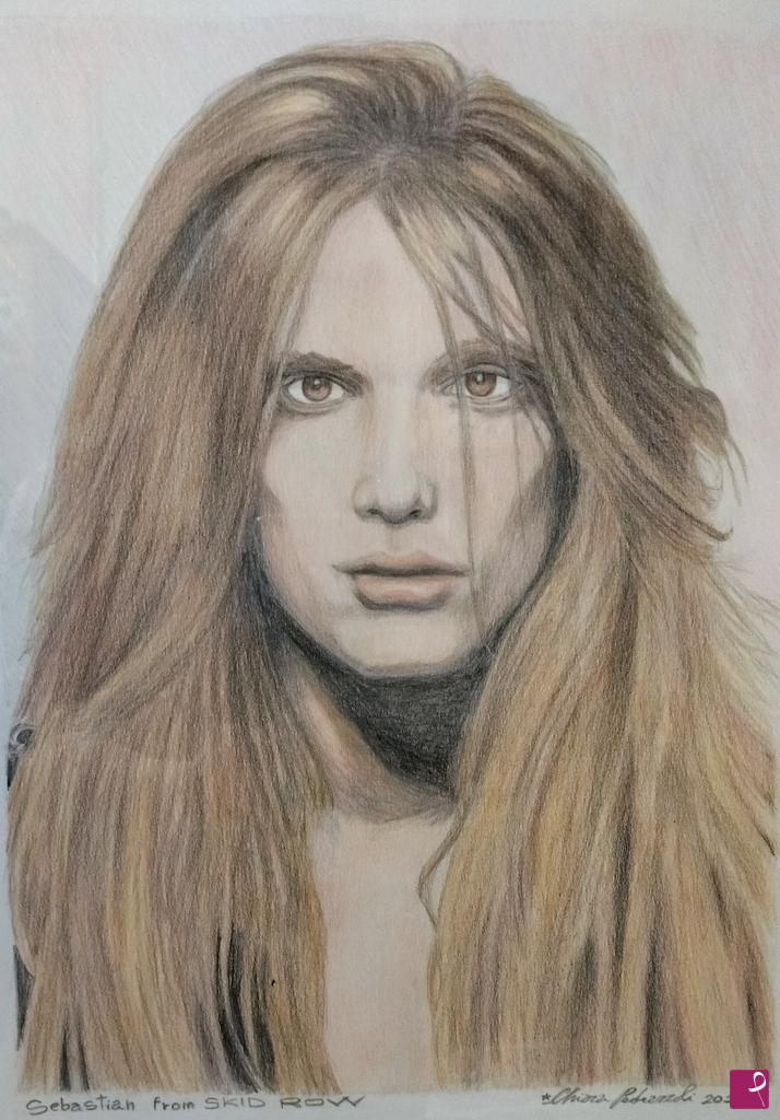 quadri in vendita online - Sebastian Bach degli Skid Row 