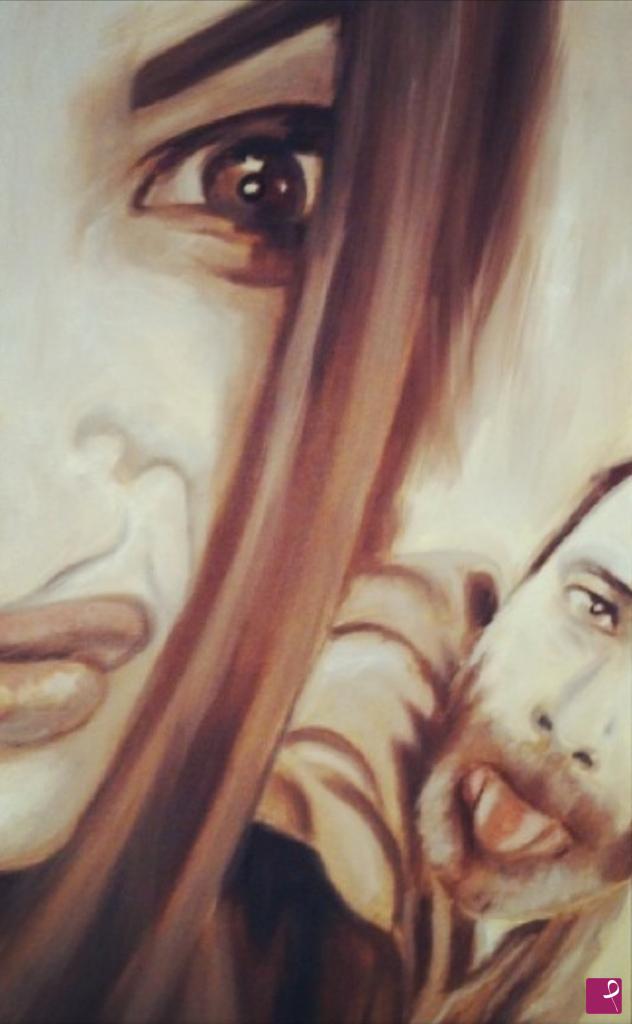 quadri in vendita online - Selfie with my muse
