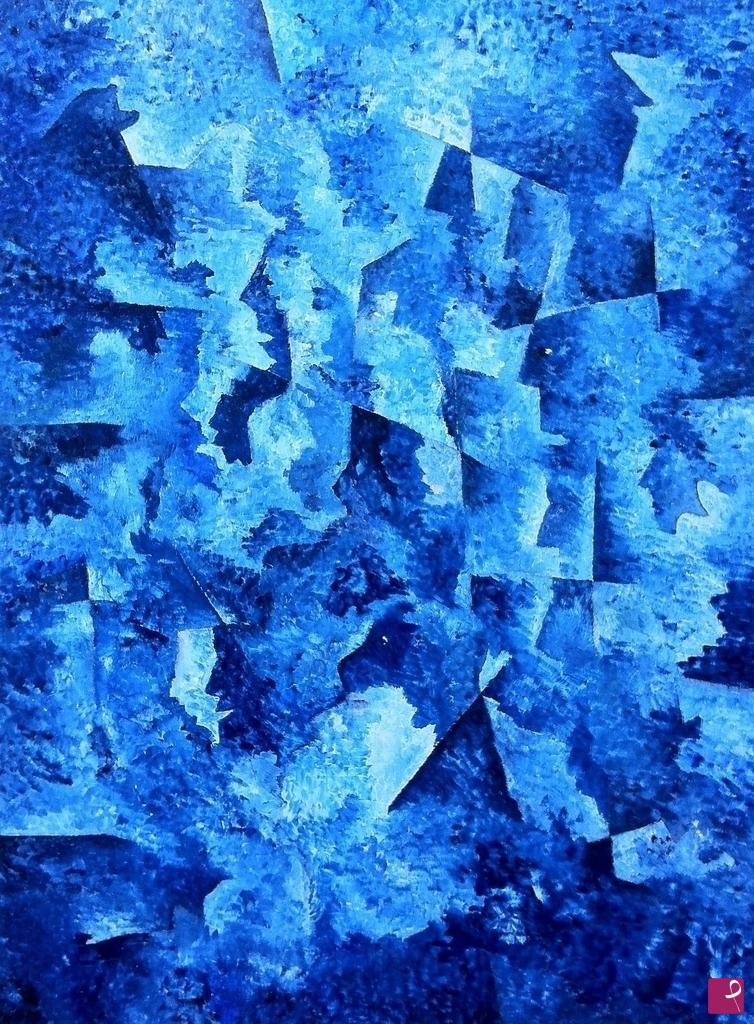 quadri in vendita online - Selfportraits in blue Audience