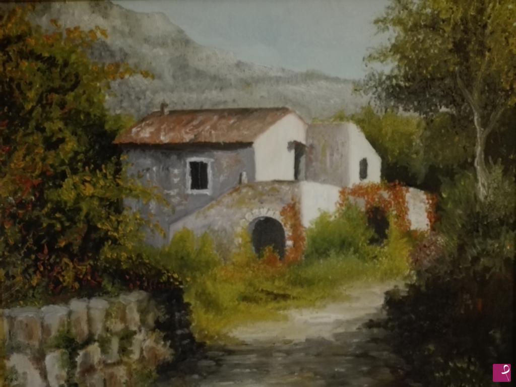 quadri in vendita online - Sentiero in collina