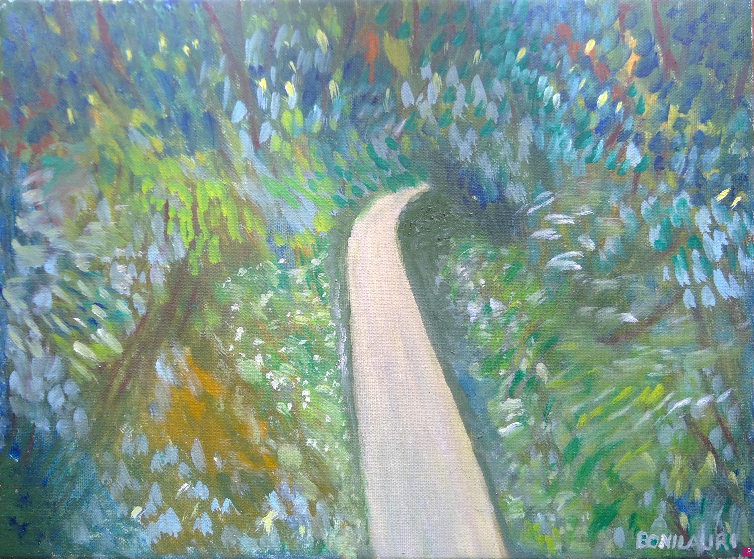 quadri in vendita online - Sentiero nel bosco