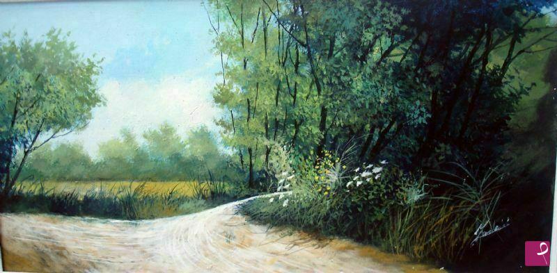 quadri in vendita online - sentiero nel bosco