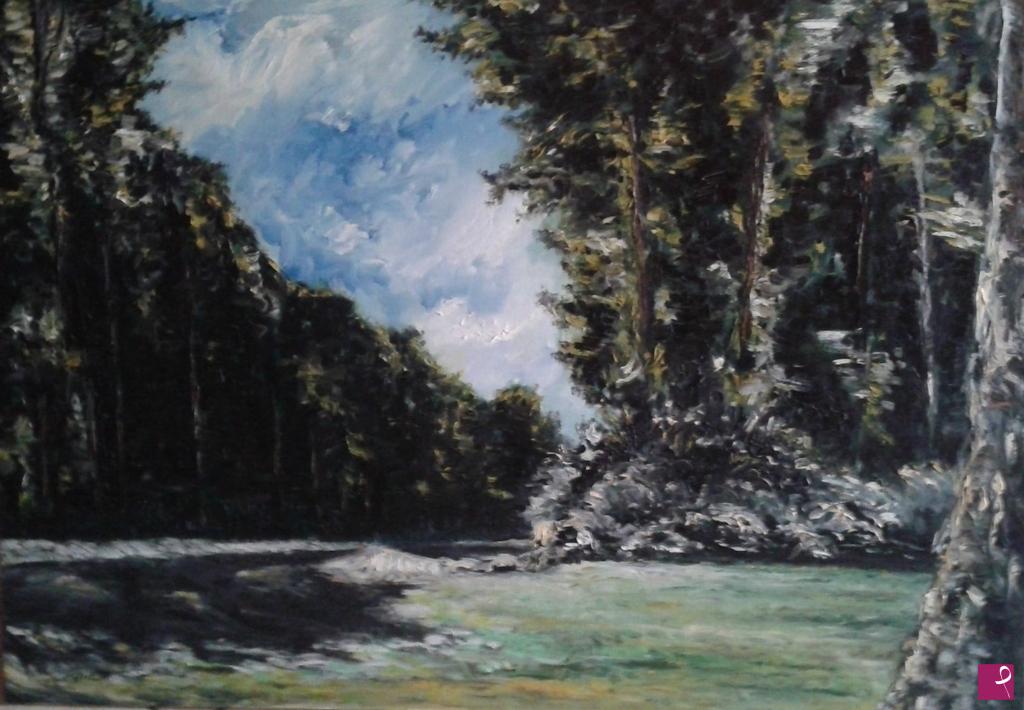 quadri in vendita online - Sentiero nel bosco