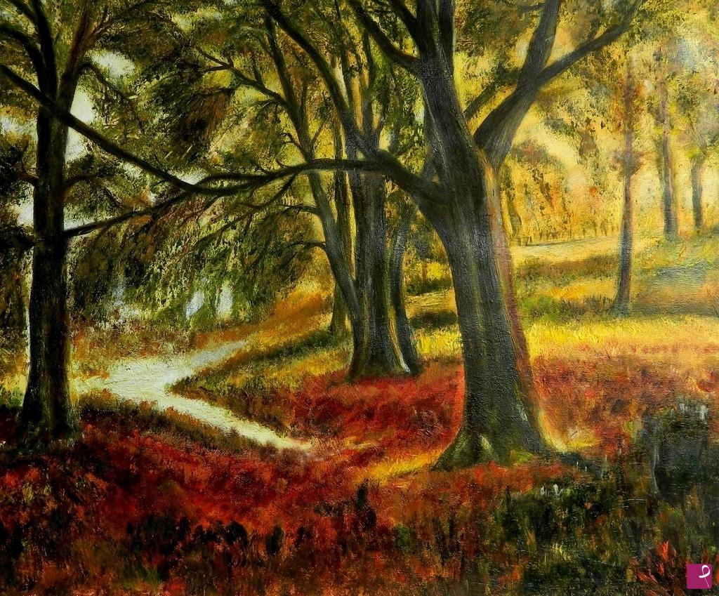 quadri in vendita online - Sentiero nel bosco