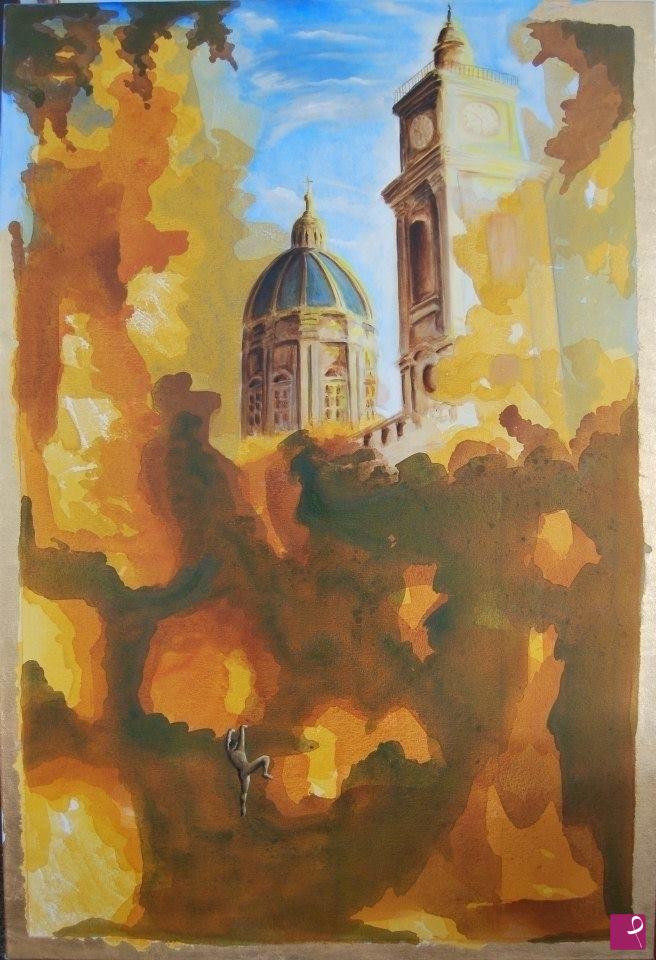 quadri in vendita online - Senza titolo o del viaggio in Sicilia