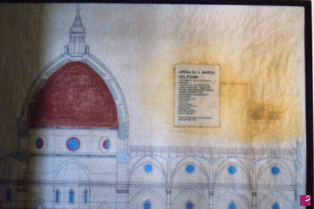 quadri in vendita online - sezione longitudinale del duomo di Firenze