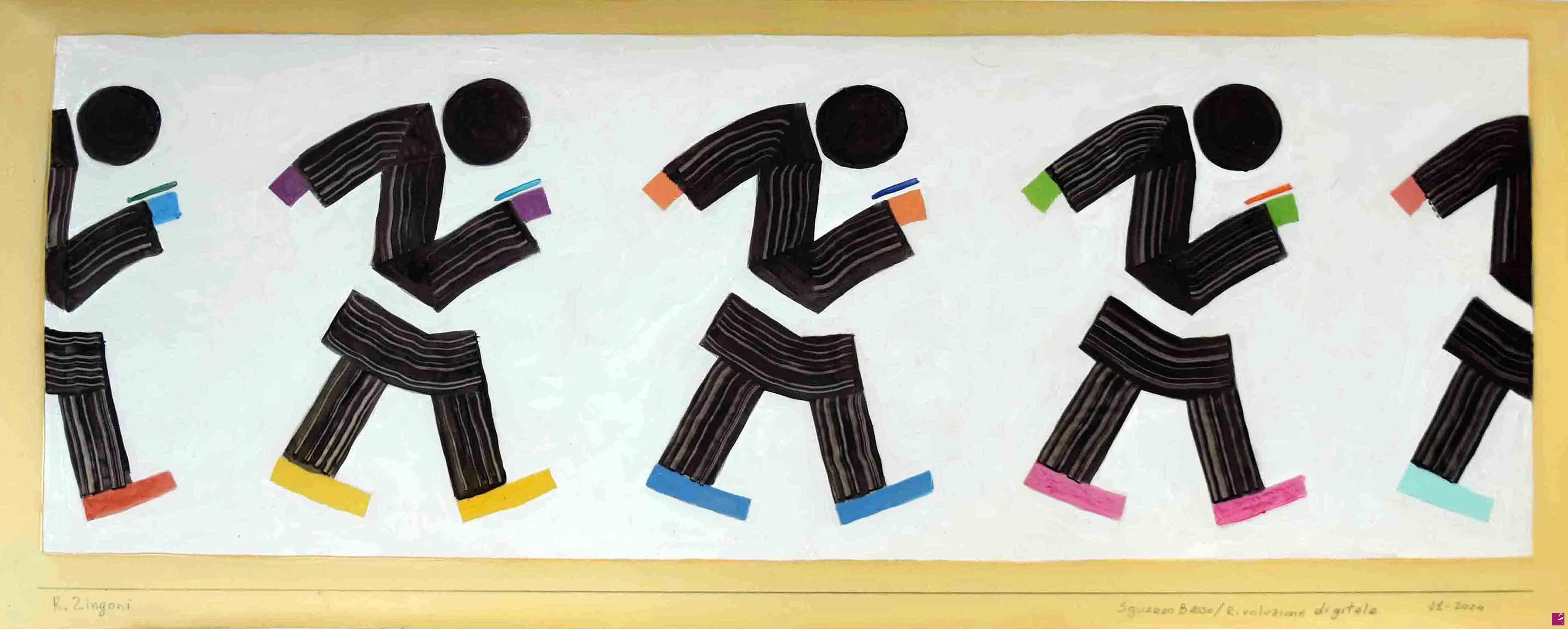 quadri in vendita online - Sguardo basso-Rivoluzione digitale