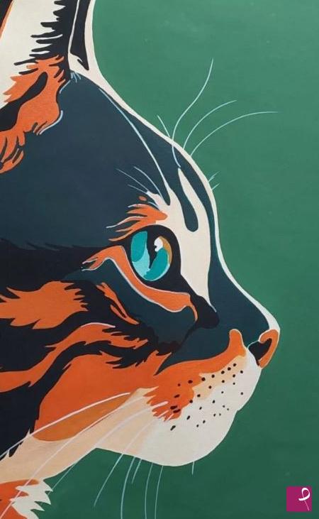 quadri in vendita online - Sguardo Felino