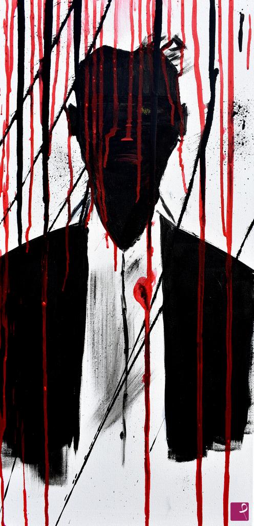 quadri in vendita online - Shadow in the man blood version