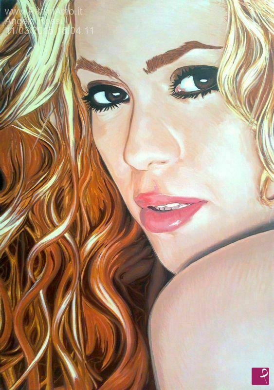 quadri in vendita online - Shakira dipinto