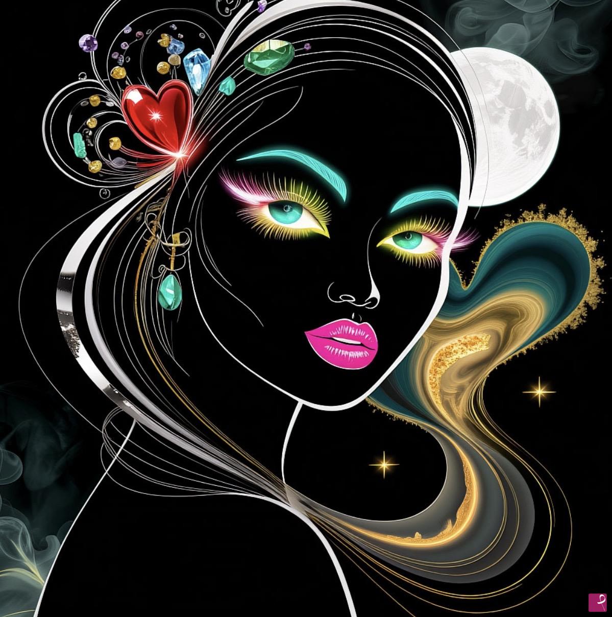 quadri in vendita online - She beautiful face
