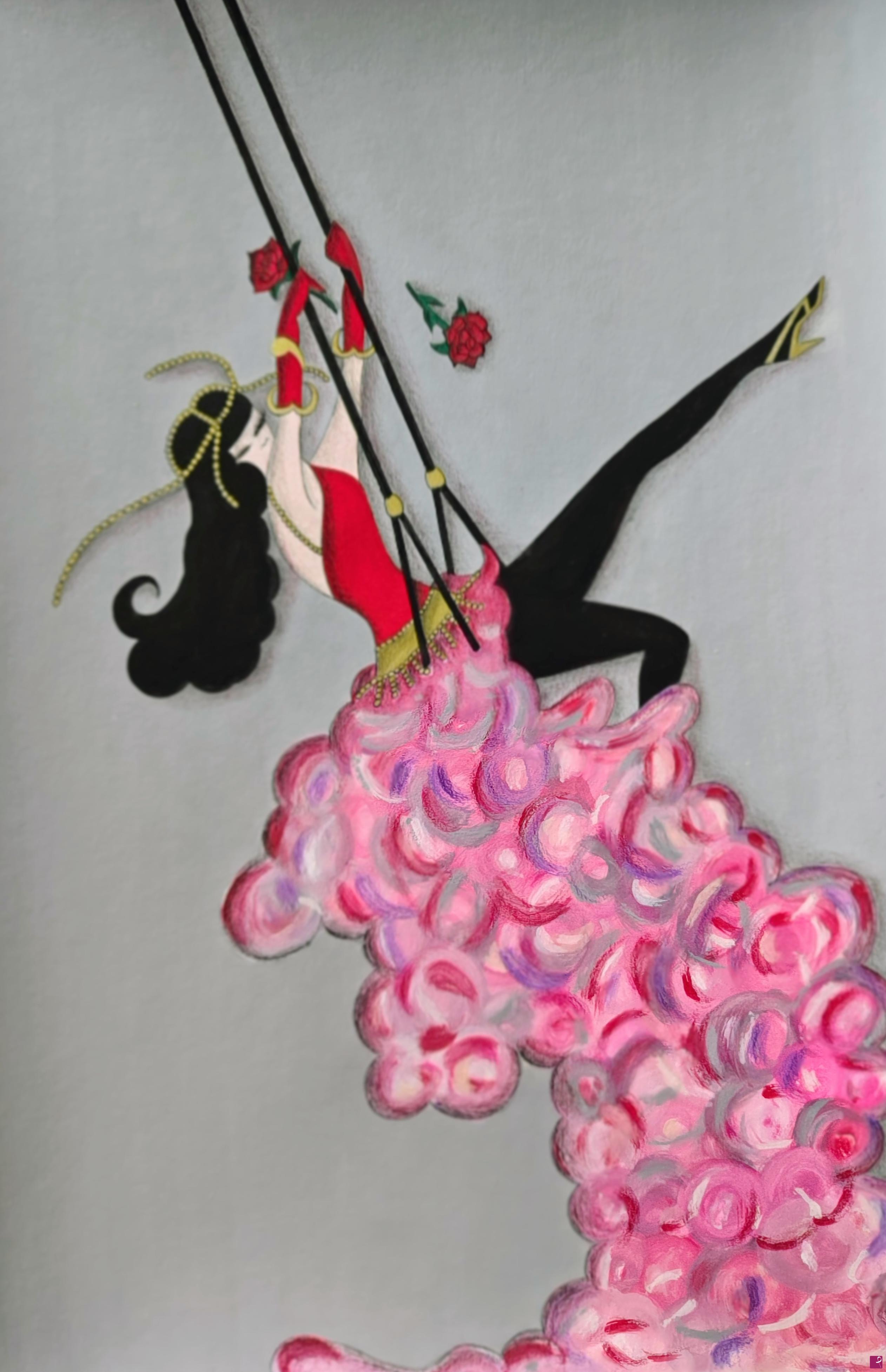 quadri in vendita online - She Never Loses Her Balance.