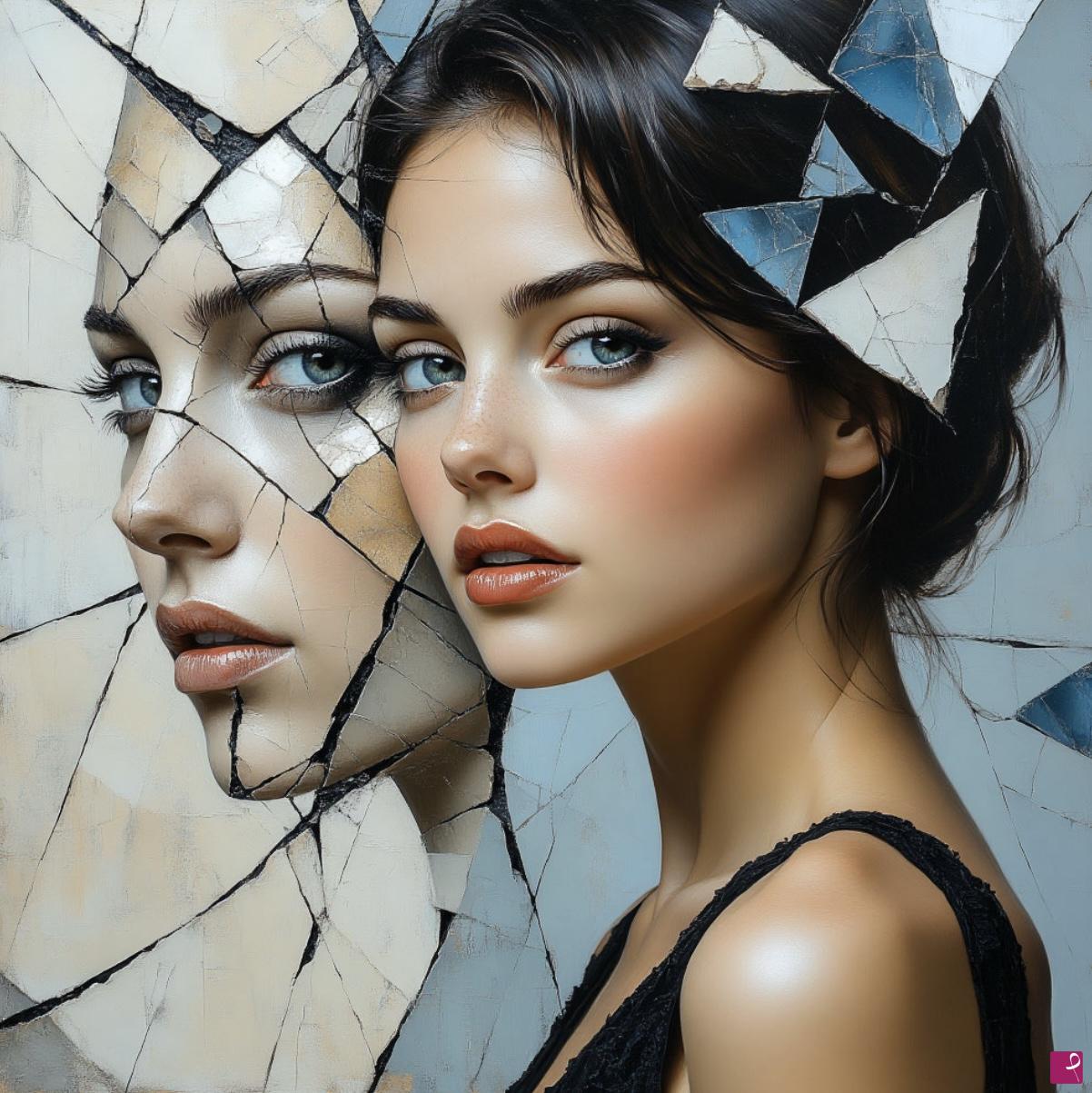 quadri in vendita online - She two face