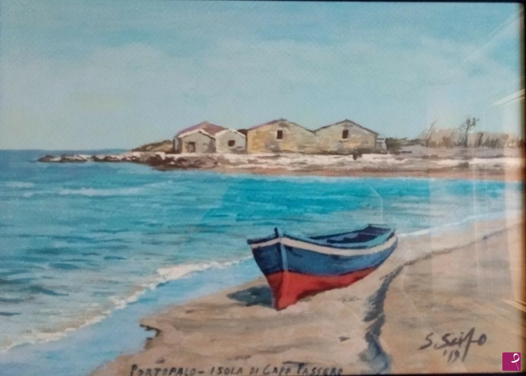 quadri in vendita online - Sicilia isola di Capo Passero