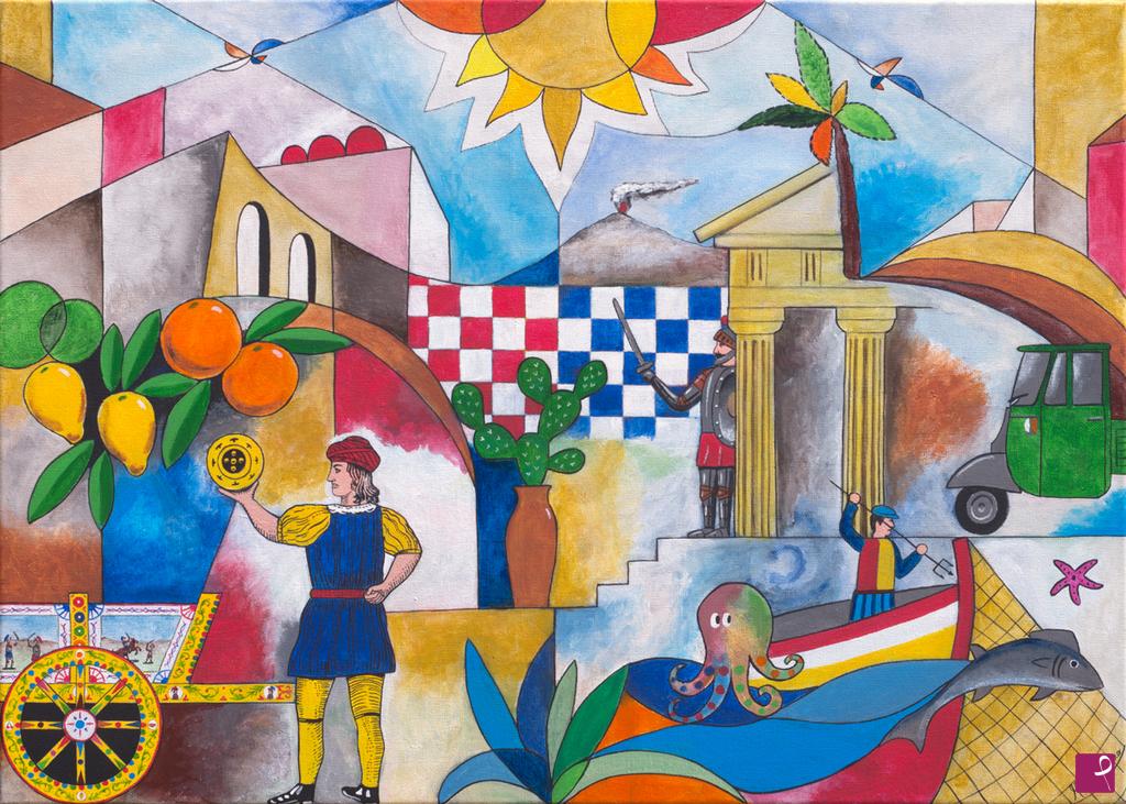 quadri in vendita online - Sicilia terra di colori