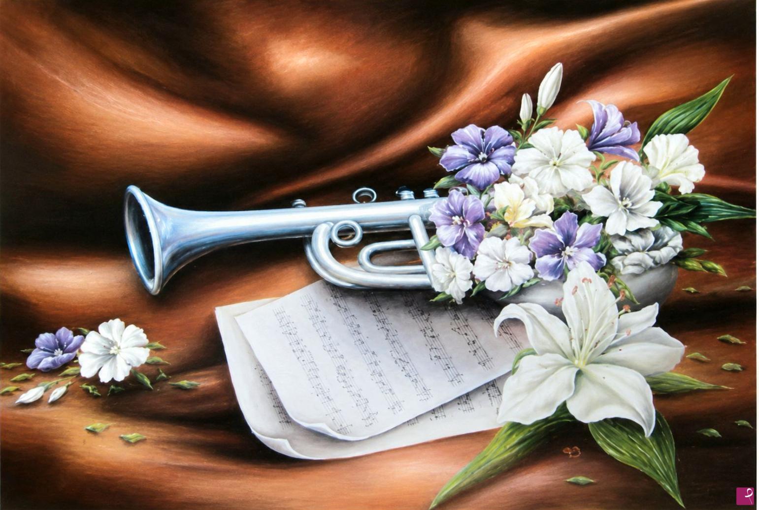 quadri in vendita online - Silent symphony of blooms