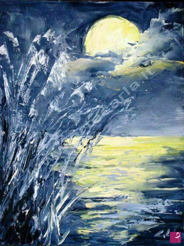 quadri in vendita online - Silente moon