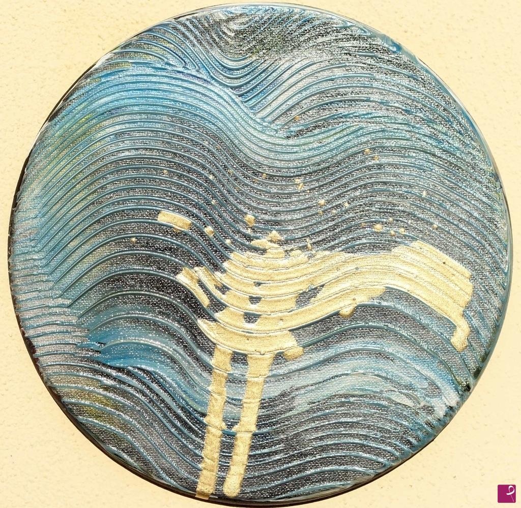 quadri in vendita online - Silver waves