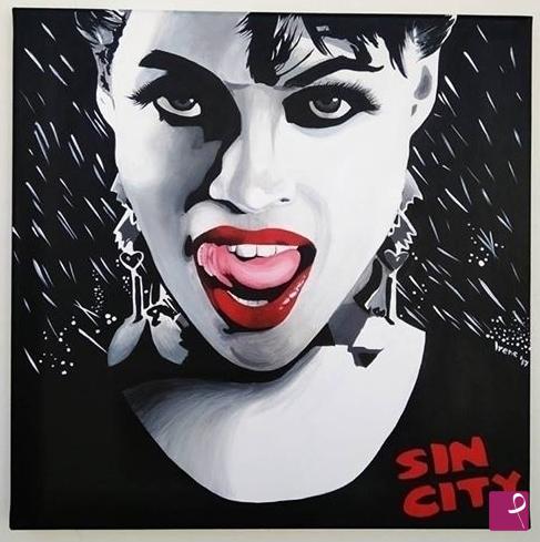 quadri in vendita online - "Sin City" di Rodriguez, Miller e Tarantino