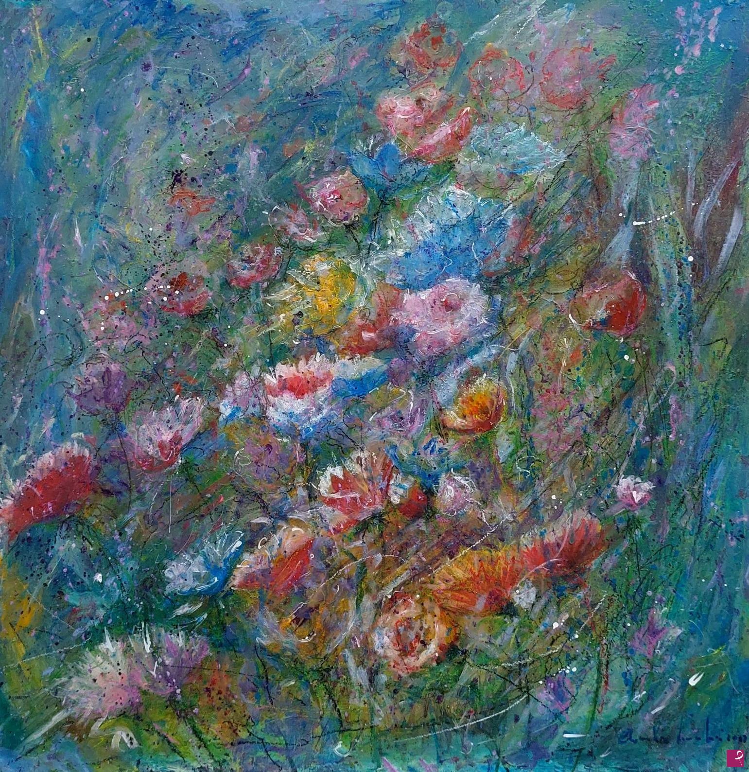quadri in vendita online - Sinfonia di fiori 