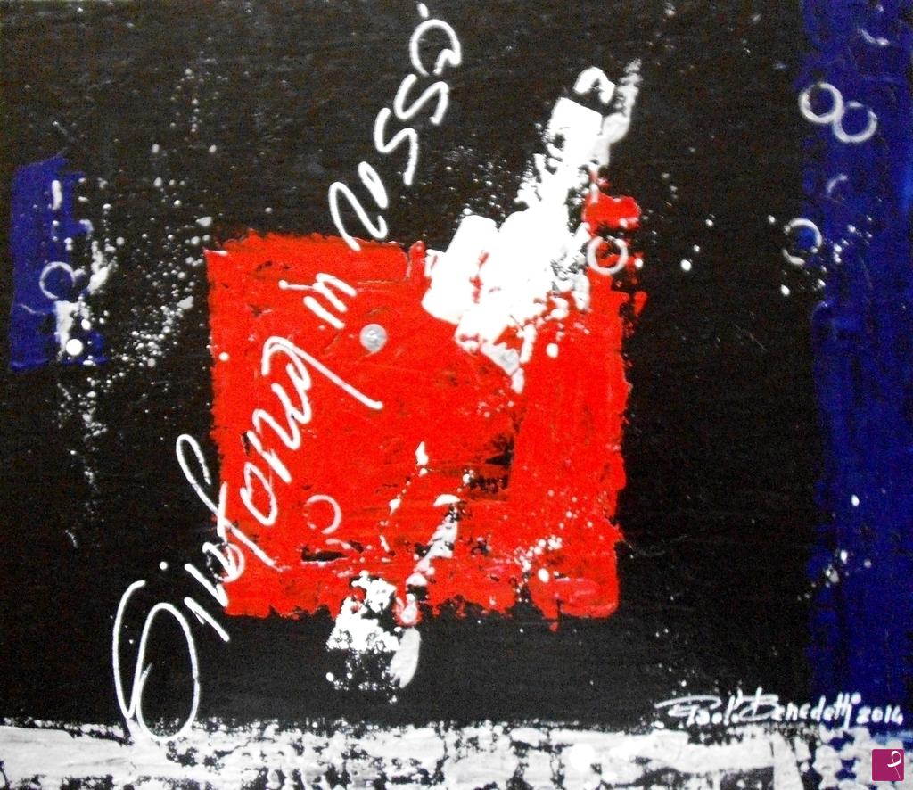 quadri in vendita online - Sinfonia in rosso