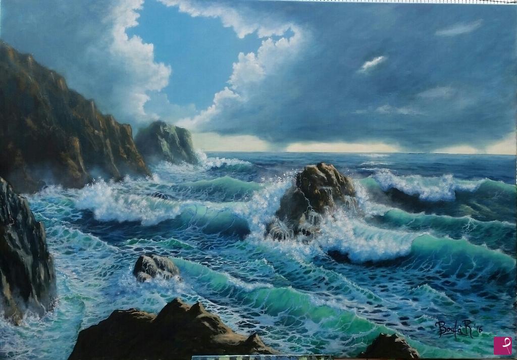 disponibile quadro - Mare in Liguria - Riccardo Bonfà