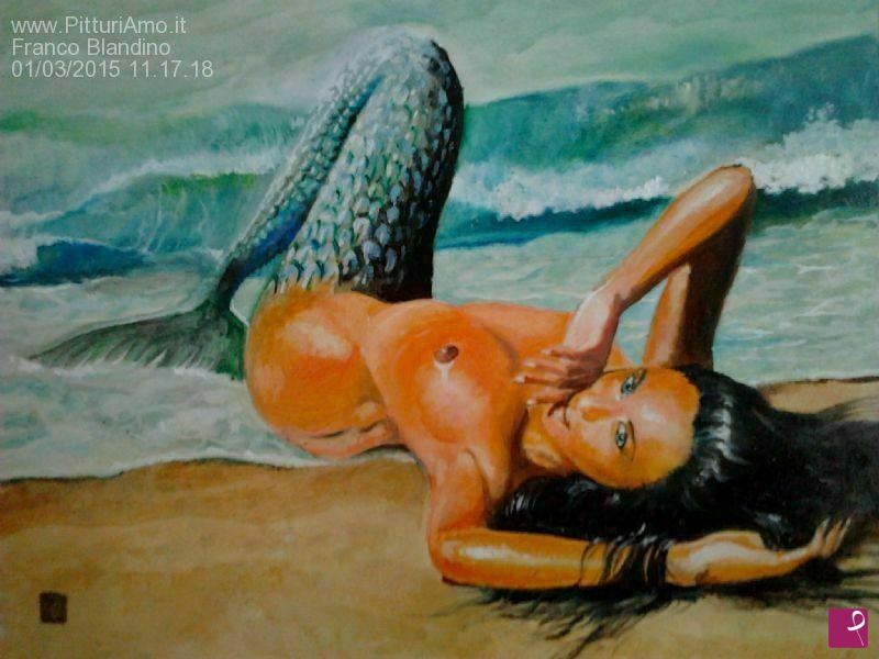 quadri in vendita online - Sirena - Risacca