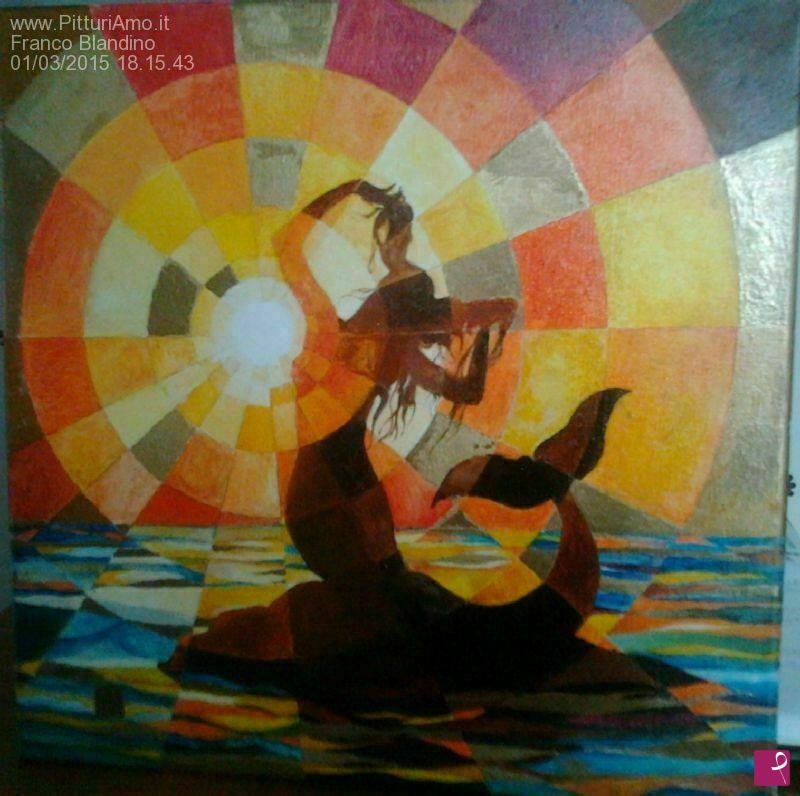quadri in vendita online - Sirena - tramonto