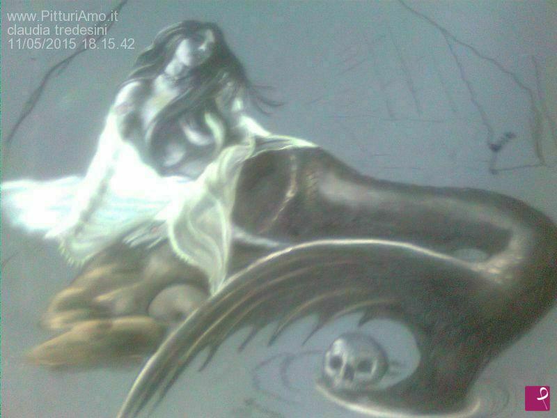 quadri in vendita online - Sirena delle tenebre