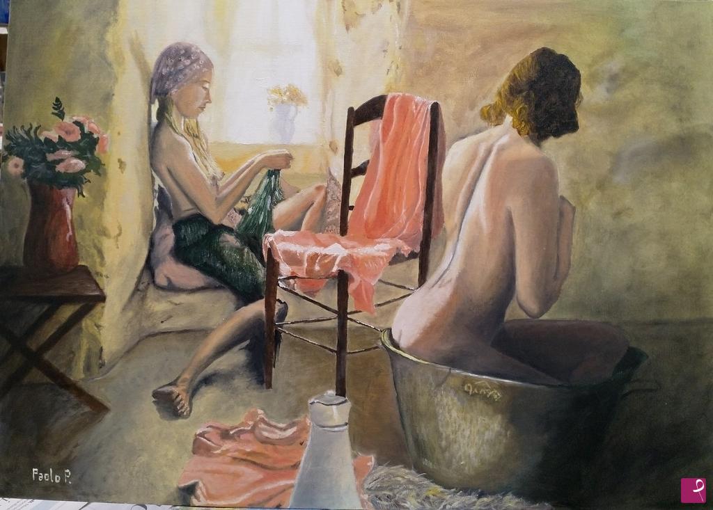 quadri in vendita online - Sisters