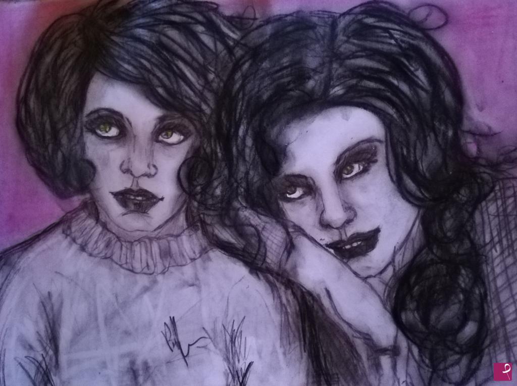 quadri in vendita online - Sisters 