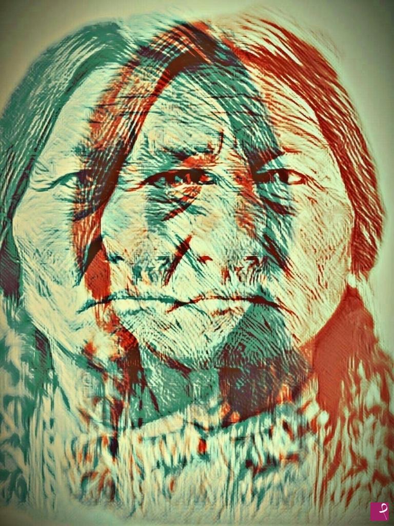 quadri in vendita online - Sitting Bull double astral