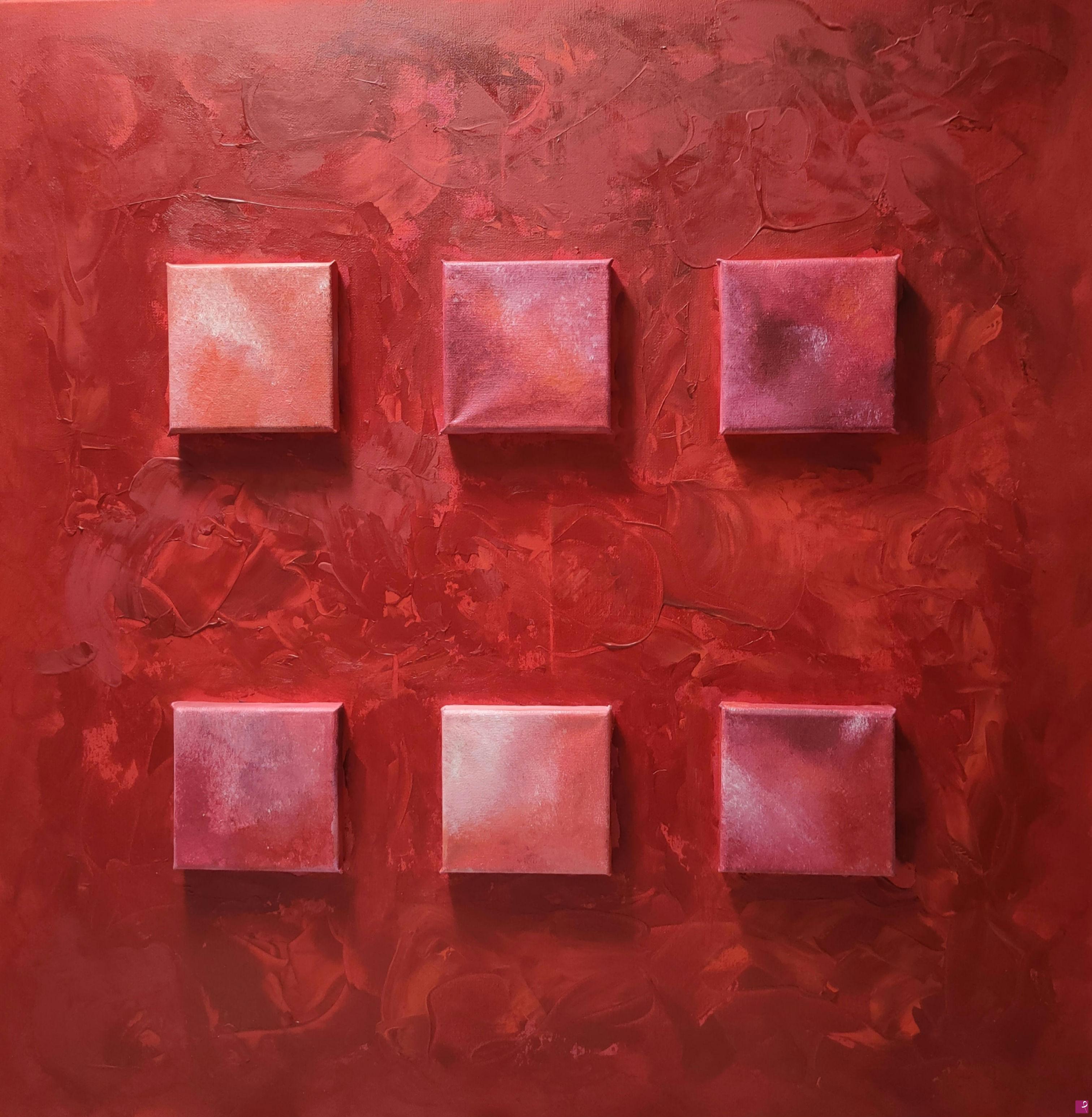 quadri in vendita online - Six Red Shades (Sei Sfumature Rosse)