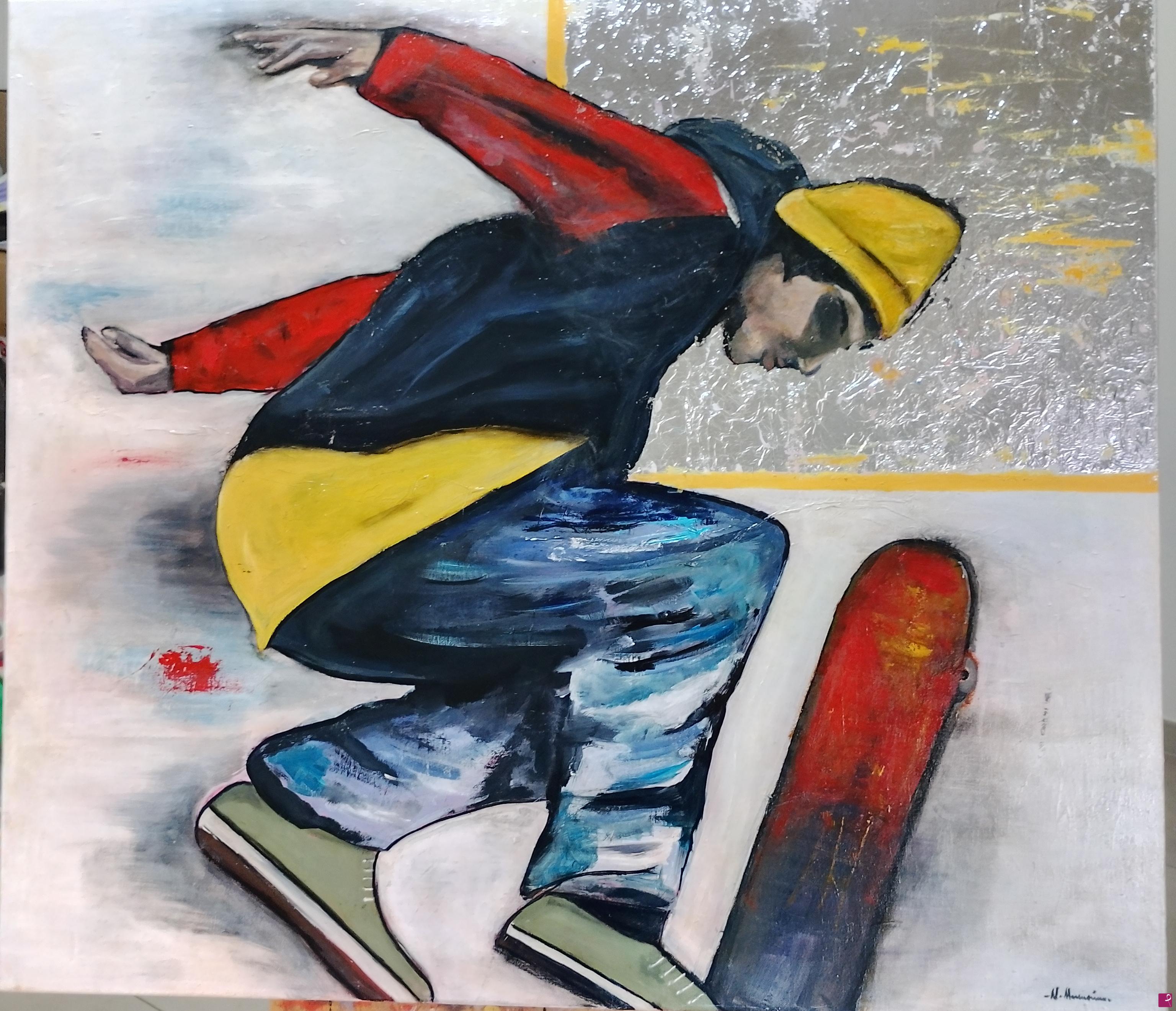 quadri in vendita online - Skateboard 