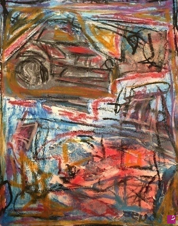 quadri in vendita online - “sketch 3/21 (Jeep)”