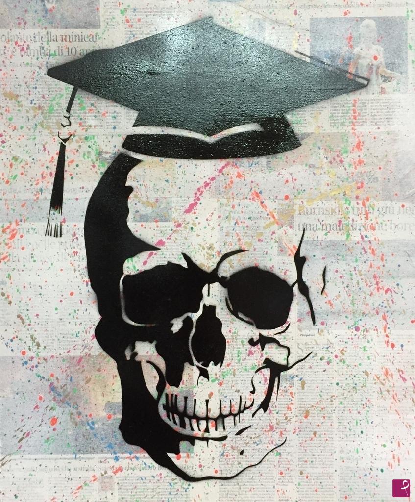 quadri in vendita online - Skull graduation