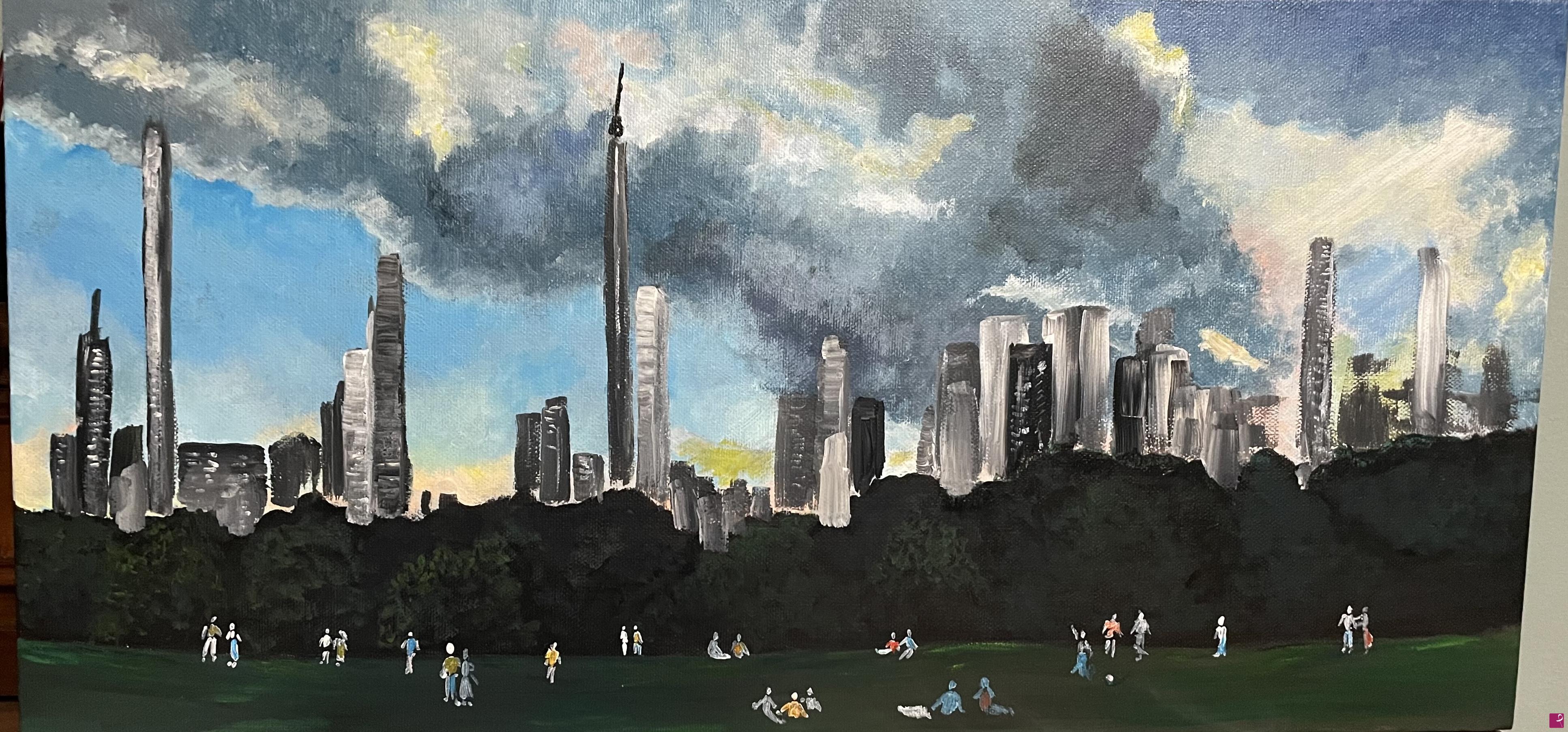 quadri in vendita online - SKYLINE DA CENTRAL PARK