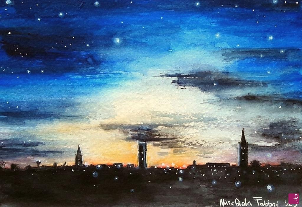 quadri in vendita online - Skyline di Forli